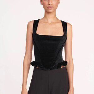STAUD LORELAI TOP BLACK